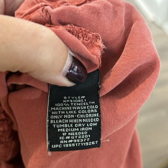 Social Standard by Sanctuary Red Baggy Paperbag Pants Size XL - Picture 8 of 9